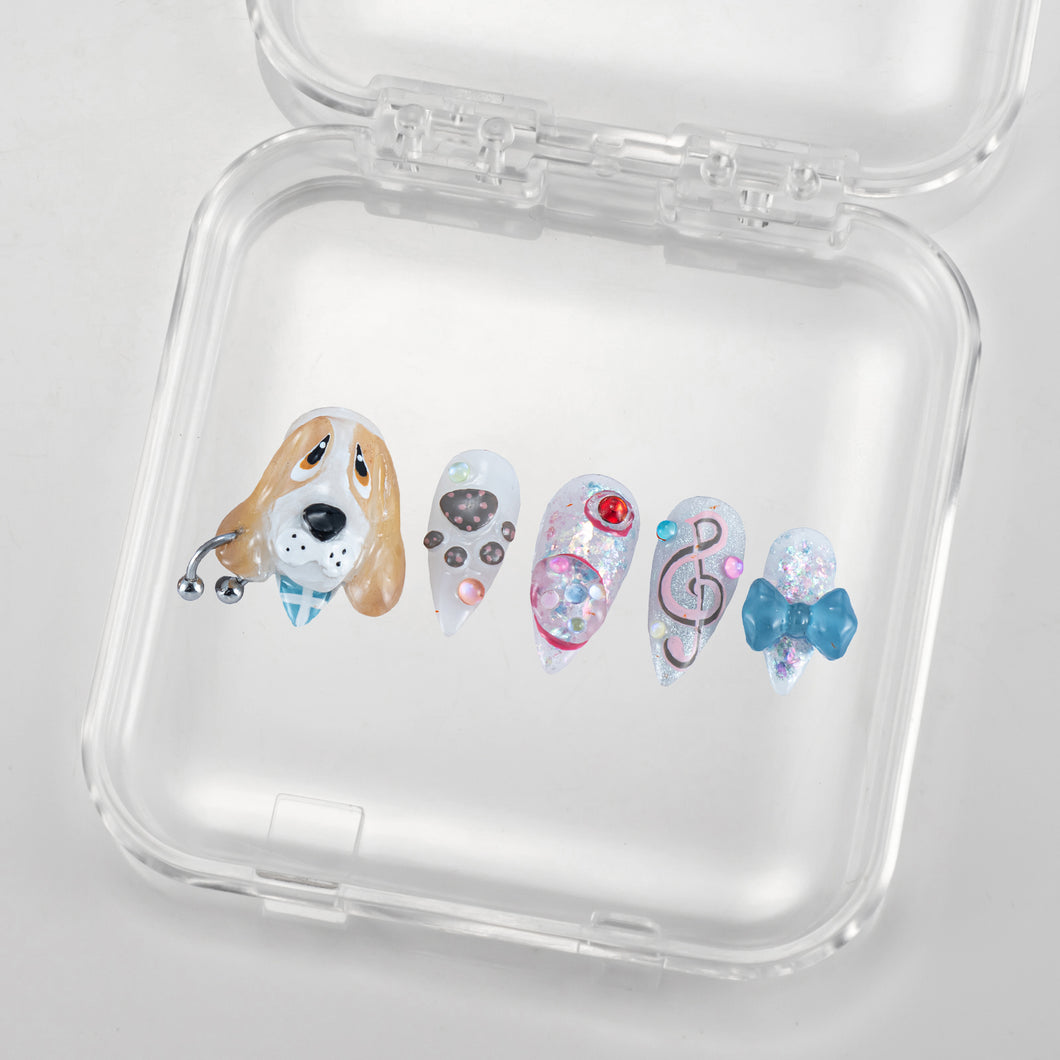 Opensky 3D dog nail art