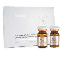 Lade das Bild in den Galerie-Viewer, NAD+ Nicotinamide Riboside Anti Aging Serum with Collagen Peptides – Brightening, Wrinkle Repair &amp; Firming | Freeze-Dried, Dual-Chamber, Fragrance-Free

