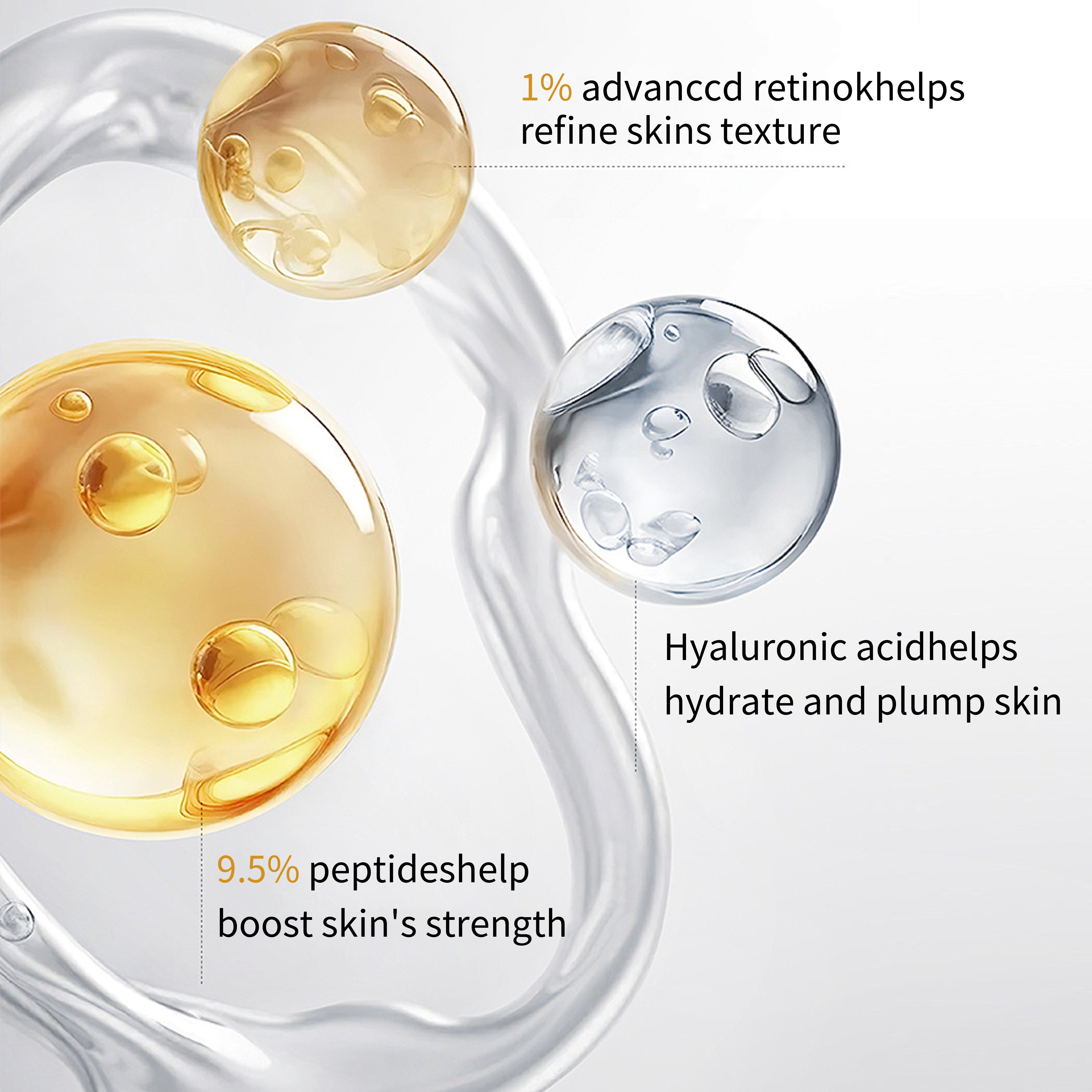 NAD+ Nicotinamide Riboside Anti Aging Serum with Collagen Peptides – Brightening, Wrinkle Repair & Firming | Freeze-Dried, Dual-Chamber, Fragrance-Free